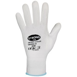 60 Paar LESHAN STRONGHAND® Schnittschutzhandschuhe, PU-Beschichtung, weiss, Sicherheitslevel B, Kategorie 2