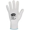 60 Paar LESHAN STRONGHAND® Schnittschutzhandschuhe, PU-Beschichtung, weiss, Sicherheitslevel B, Kategorie 2