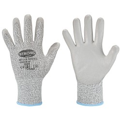 60 Paar WENZHOU STRONGHAND® Handschuhe mit Level B Schnittschutz, PU-Beschichtung, grau, Kategorie 2