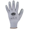 60 Paar KUNMING STRONGHAND® Handschuhe mit Schnittschutz Level B, 18 g, PU-Beschichtung, grau, Kat 2