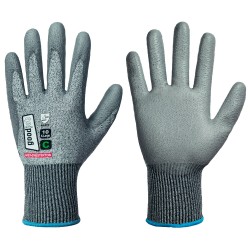 60 Paar CHESTERTON GOODJOB® Handschuhe mit Schnittschutz, PU-Beschichtung, grau, Level C, Kat 2