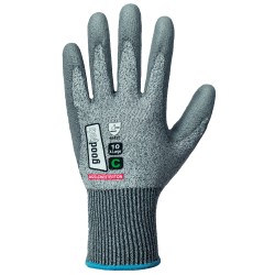60 Paar CHESTERTON GOODJOB® Handschuhe mit Schnittschutz, PU-Beschichtung, grau, Level C, Kat 2