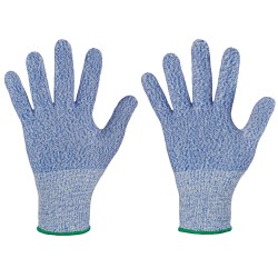120 Paar Deering Stronghand® Handschuhe, schnittfest, lebensmittelecht, blau gemustert, Schutzklasse 2