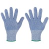 120 Paar Deering Stronghand® Handschuhe, schnittfest, lebensmittelecht, blau gemustert, Schutzklasse 2