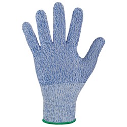 120 Paar Deering Stronghand® Handschuhe, schnittfest, lebensmittelecht, blau gemustert, Schutzklasse 2