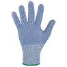 120 Paar Deering Stronghand® Handschuhe, schnittfest, lebensmittelecht, blau gemustert, Schutzklasse 2