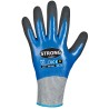 60 Paar DELANO STRONGHAND® Handschuhe, Nitril/Nitril, Blau/Schwarz, Level D, Schnittschutz, Kat 2