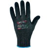 60 Paar Comfort Cut Opti Flex Handschuhe mit Schnittschutz, Touchscreen-Funktion, Nitril/PU, schwarz, Kat 2
