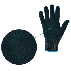 60 Paar Comfort Cut Opti Flex Handschuhe mit Schnittschutz, Touchscreen-Funktion, Nitril/PU, schwarz, Kat 2