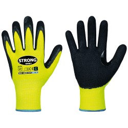 60 Paar Stronghand® Schnittschutz-Handschuhe, Nitril, gelb/schwarz, Level C, Kat 2