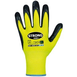 60 Paar Stronghand® Schnittschutz-Handschuhe, Nitril, gelb/schwarz, Level C, Kat 2