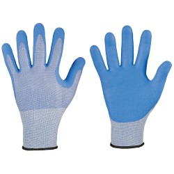 60 Paar Stronghand Anchorage Handschuhe mit Nitrilschaum, schnittfest, blau, lebensmittelecht, Level E, Kat 2