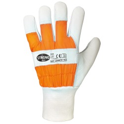 60 Paar AHORN STRONGHAND® Handschuhe aus Rind-Vollleder in natur-orange, CAT 2, robust und hochwertig
