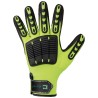 60 Paar ELYSEE® Schutz-Handschuhe, Nitril beschichtet, gelb mit Protektoren und Crotch Verstärkung, schwarz, Level B,