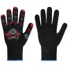 60 Paar XTREME IMPACT OPTI FLEX® Handschuhe, nitrilbeschichtet, schwarz/rot, mit Protektoren und Verstärkung, Level F