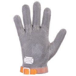 1 Paar Solingen Stronghand Stechschutz-Handschuhe aus schnitt- und stechsicherem Edelstahlgeflecht, lebensmittelecht