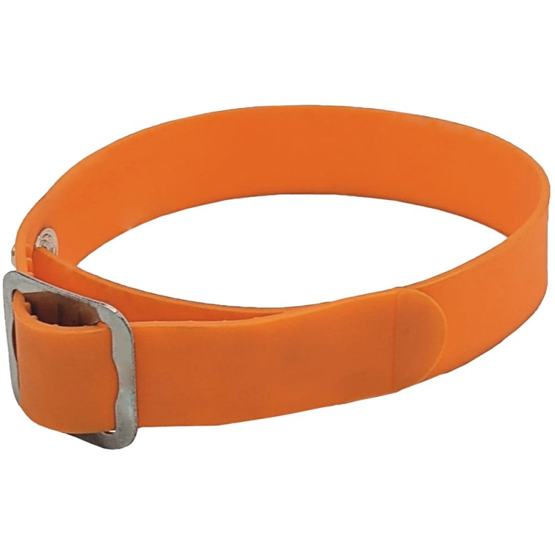 10 Stück Ersatzband für Solingen Stechschutz-HS aus Plastik in Orange