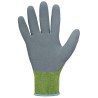 120 Paar Gardenflex Goodjob Handschuhe aus Polyester mit Latexbeschichtung in Grün/Grau, Kategorie 1