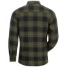 1 Hemd CRAFTLAND® Flanell kariert aus Webflanell in oliv/schwarz mit langen Ärmeln