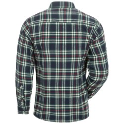 1 Stück CRAFTLAND Flanell-Hemd aus Webflanell in Marine, Beige, Grün und Rot, 1/1 Arm
