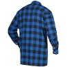 1 Hemd CRAFTLAND Flanellhemd 1/1 Arm Webflanell blau/schwarz kariert, 105 cm