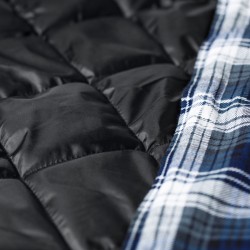 1 Stück Craftland Thermohemd aus Druckflanell in Blau Kariert