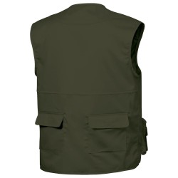 1 Stück CRAFTLAND Allround Weste aus strapazierfähem Material in Olivgrün