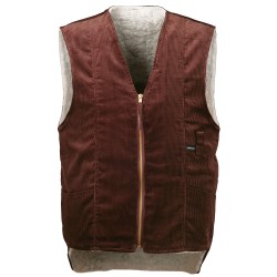 1 Paar CRAFTLAND® Lüneburg Cordweste aus hochwertigem Material in elegantem Braun
