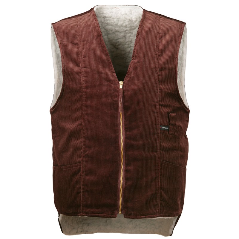 1 Paar CRAFTLAND® Lüneburg Cordweste aus hochwertigem Material in elegantem Braun