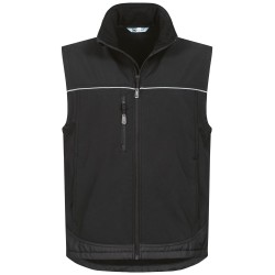 1 Stück Elysee Softshell-Weste aus strapazierfähigem Material in elegantem Schwarz