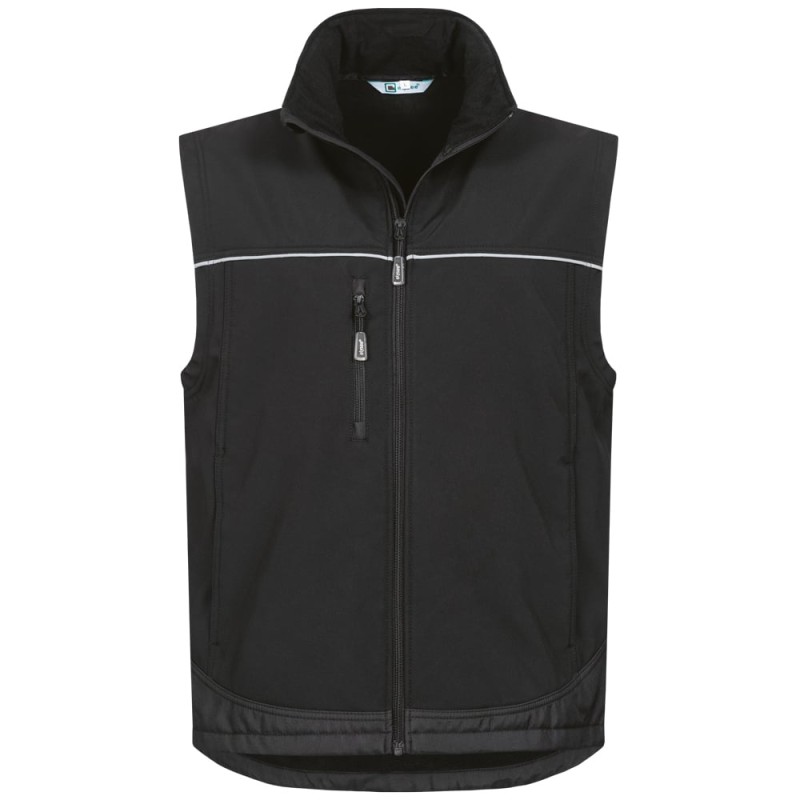 1 Stück Elysee Softshell-Weste aus strapazierfähigem Material in elegantem Schwarz