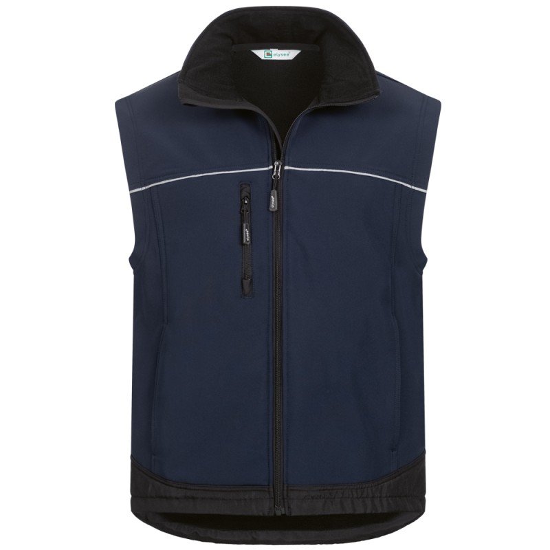 1 Stück ELYSEE Softshell-Weste Marine Schwarz