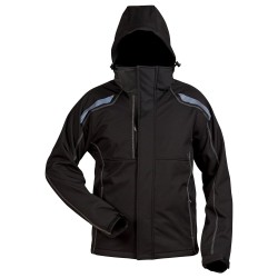 1 Stück ELYSEE Softshell-Jacke aus hochwertigem Material in Schwarz