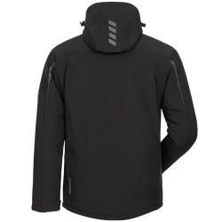 1 Stück ELYSEE Winter-Softshelljacke in Schwarz aus hochwertigem, winddichtem Material für optimalen Kälteschutz