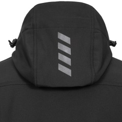 1 Stück ELYSEE Winter-Softshelljacke in Schwarz aus hochwertigem, winddichtem Material für optimalen Kälteschutz
