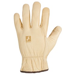 60 Paar Cameron Stronghand Handschuhe aus Rind-Nappa-Leder in Beige, Schutzklasse CAT 2