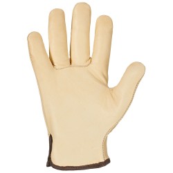 60 Paar Cameron Stronghand Handschuhe aus Rind-Nappa-Leder in Beige, Schutzklasse CAT 2