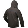 1 Stück ELYSEE Softshell-Jacke mit Kapuze, schwarz-blau, mit Thinsulate Wattierung