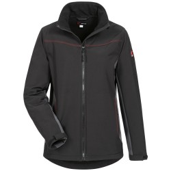 1 Stück CRAFTLAND Damen-Softshelljacke aus hochwertigem Material in Schwarz/Grau für optimalen Tragekomfort