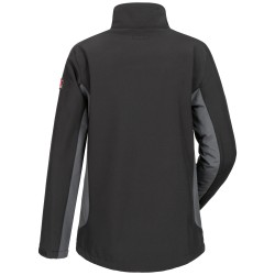 1 Stück CRAFTLAND Damen-Softshelljacke aus hochwertigem Material in Schwarz/Grau für optimalen Tragekomfort