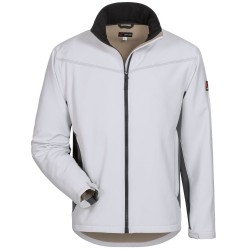 1 Stück CRAFTLAND Softshelljacke, weiss/grau, atmungsaktiv, winddicht und wasserabweisend, ideal für