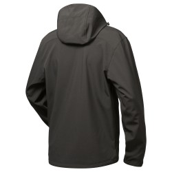 1 Stück ELYSEE Softshell-Jacke mit Kapuze aus hochwertigem Material in Schwarz/Rot