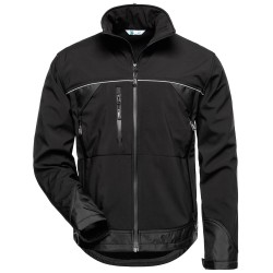 1 Stück ELYSEE Softshell-Jacke aus hochwertigem Material in Schwarz/Schwarz für optimalen Tragekomfort
