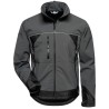 1 Stück ELYSEE Softshelljacke aus grau-schwarzem Material für optimalen Komfort und Schutz