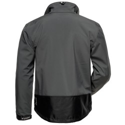 1 Stück ELYSEE Softshelljacke aus grau-schwarzem Material für optimalen Komfort und Schutz