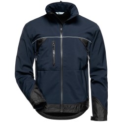 1 Stück ELYSEE Softshell Jacke aus hochwertigem Material in Marineblau und Schwarz für optimalen Tragekomfort
