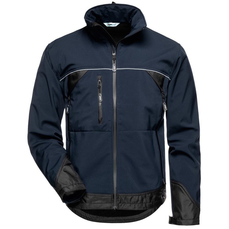 1 Stück ELYSEE Softshell Jacke aus hochwertigem Material in Marineblau und Schwarz für optimalen Tragekomfort