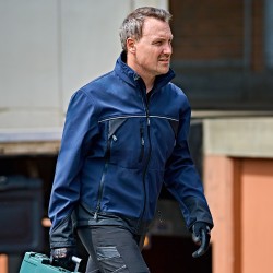 1 Stück ELYSEE Softshell Jacke aus hochwertigem Material in Marineblau und Schwarz für optimalen Tragekomfort