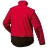 1 Stück ELYSEE Softshell-Jacke mit abnehmbaren Ärmeln, rot/schwarz, wind- und wasserabweisend, vielseitig einsetzbar