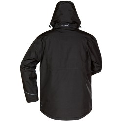 1 Stück Burnley Winterparka aus wasserabweisendem Stoff in Schwarz für optimalen Schutz bei kaltem Wetter